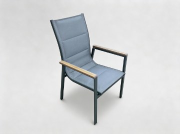 Chomik Алюминиевое садовое кресло Polywood 64 x 55 x 91 см, темно-серое, RIT6266 - Home Club