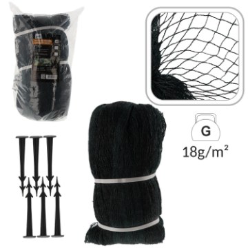 Chomik Защитная Сетка От Птиц 8x14 м (18 г/м²) + 16 пластиковых штифтов, JAW5177 - Home Club