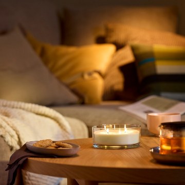 ІКЕА Ароматична свічка в склі LOTSFÅGEL, 806.079.81 - Home Club