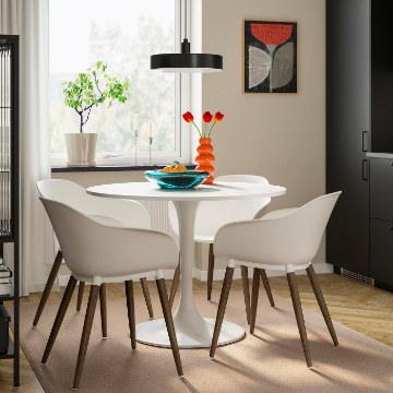 ИКЕА Стол + 4 стула с подлокотниками DOCKSTA ДОКСТА / GRÖNSTA, 696.255.28 - Home Club