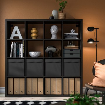 ИКЕА Стеллаж с 4 вставками KALLAX КАЛЛАКС, 390.305.91 - Home Club