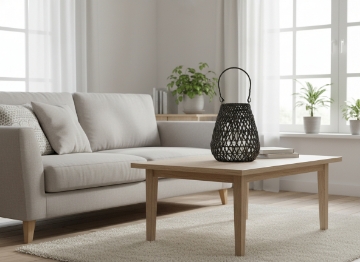 Chomik Плетений Ліхтар 20 x 25 См Чорний, ILS1258 - Home Club