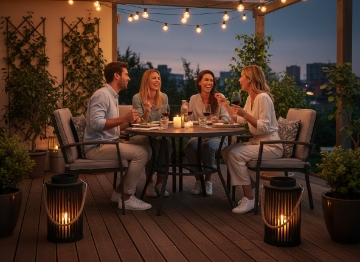 Chomik Дерев'Яний Ліхтар 30 x 20 См Чорний, ILS1340 - Home Club