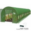 Chomik 10-сегментний садовий тунель із плівки, зелений, 10 x 5 x 2 м, з дверима на петлях, TUN5108 - Home Club, зображення 3