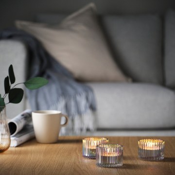 ИКЕА Без запаха свеча GLIMMA ГЛИММА, 901.083.60 - Home Club