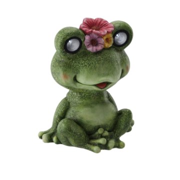 Chomik Садовая Фигурка - Лягушка Со Светящимися Глазами 30,5 x 22,5 x 37,5 См Led, GOT7119 - Home Club