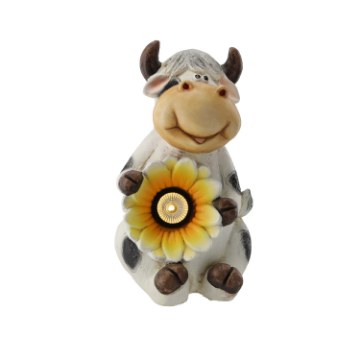 Chomik Садовая Фигурка - Корова С Цветом 19 x 22 x 23 См Led, GOT7270 - Home Club