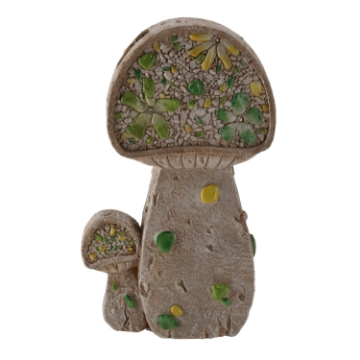 Chomik Садова Фігура - Плоскі Гриби 26 x 10 x 43 См Led, GOT7348 - Home Club