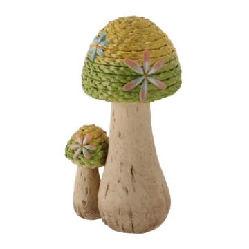 Chomik Садова Фігурка - Плетені Гриби 26,5 x 21,5 x 48 См, GOT7379 - Home Club