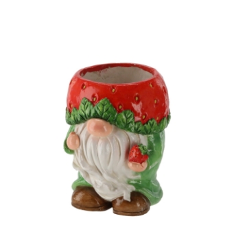 Chomik Садова Горщик - Гном З Полуницею 25,2 x 24,3 x 31 См, GOT7393 - Home Club
