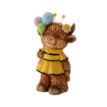 Chomik Садовая Фигура - Горная Корова С Воздушными Шарами 21,5 x 17,8 x 42,4 См, GOT7423 - Home Club