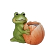 Chomik Садова Горщик - Жаба З Квітком 27,5 x 17,5 x 24 См, GOT7515 - Home Club, зображення 3