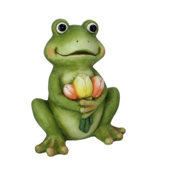 Chomik Садовая Фигурка - Лягушка С Тюльпанами, Сидящая, 27,5 x 18,5 x 35 См, GOT7522 - Home Club