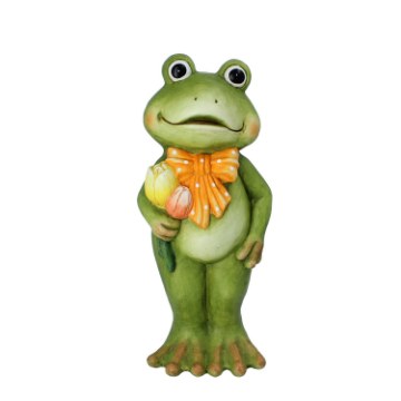 Chomik Садовая Фигурка - Лягушка С Тюльпанами, Стоящая 19,5 x 17,5 x 45,5 См, GOT7539 - Home Club