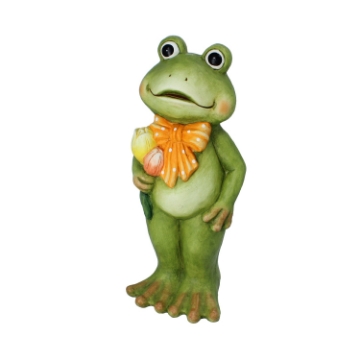 Chomik Садова Фігурка - Жаба З Тюльпанами, Стояча 19,5 x 17,5 x 45,5 См, GOT7539 - Home Club