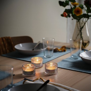 ИКЕА Без запаха свеча GLIMMA ГЛИММА, 901.083.60 - Home Club