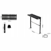 Garden Line Складная скамейка, длина 68 см, с подставкой - черная, MEB8282 - Home Club, изображение 10