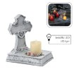 Chomik Фігура Хрест Зі Свічкою Led 22,5 X 14 X 21,5 См, DED8769 - Home Club