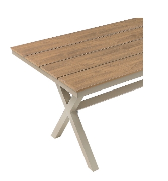 Chomik Алюминиевый садовый стол, бежевый, 150 x 90 x 74 см, ATO0364 - Home Club