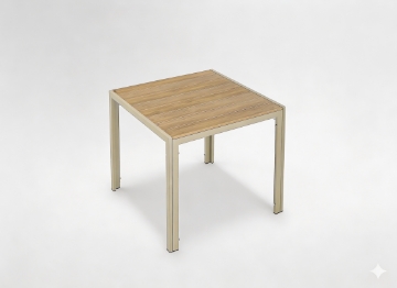 Chomik Алюминиевый садовый стол, бежевый, 80 x 80 x 73 см, ATO0395 - Home Club