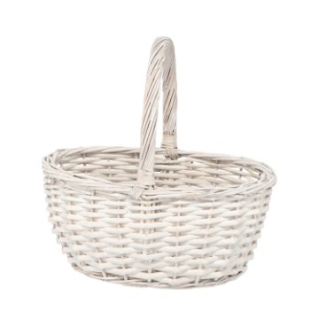 Chomik Плетеная корзина 37 x 29 x 17 см с ручкой - белая, ILS9456 - Home Club
