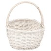 Chomik Плетений кошик 37 x 29 x 17 см з ручкою - білий, ILS9456 - Home Club, зображення 2