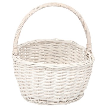 Chomik Плетений кошик 37 x 29 x 17 см з ручкою - білий, ILS9456 - Home Club