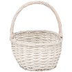 Chomik Плетений Кошик 27 x 21 x 13 См З Рукояткою - Білий, ILS9463 - Home Club, зображення 2