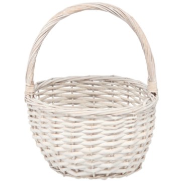 Chomik Плетений Кошик 27 x 21 x 13 См З Рукояткою - Білий, ILS9463 - Home Club