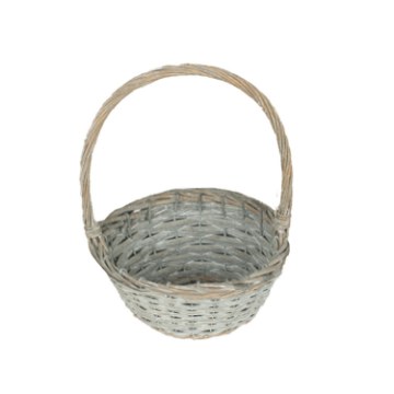 Chomik Плетеная корзина 26 x 11 x 33 см с ручкой - серая, ILS01_8383 - Home Club