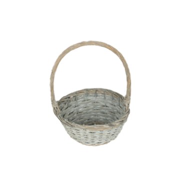 Chomik Плетеная корзина 20 x 10 x 28 см с ручкой - серая, ILS01_8390 - Home Club