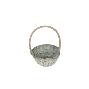 Chomik Плетеная корзина 16 x 8 x 24 см с ручкой - серая, ILS01_8406 - Home Club