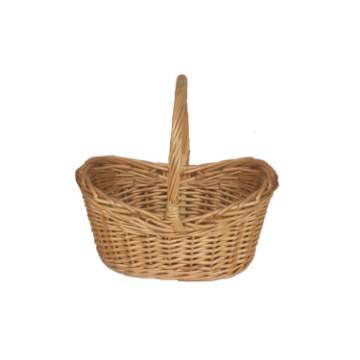 Chomik Плетеная корзина 20 x 14 x 10/18 см с ручкой - натуральная, ILS03_8444 - Home Club