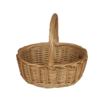 Chomik Плетеная корзина 23 x 17 x 10/21 см с ручкой - натуральная, ILS04_8451 - Home Club