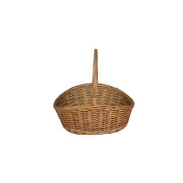 Chomik Плетеная корзина 28 x 21 x 12/25 см с ручкой - натуральная, ILS05_8499 - Home Club