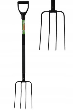 Garden Line Сельскохозяйственные вилы с 4 зубцами и стальным стержнем 120 см, FUR4044 - Home Club