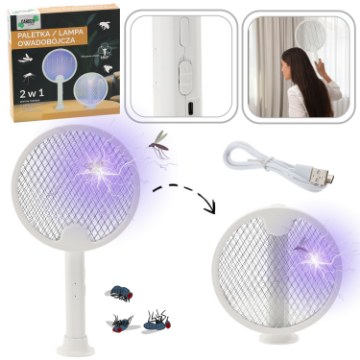 Garden Line Палетка для уничтожения насекомых 2В1 с 3 диодами Уф Usb-C, LAR0442 - Home Club