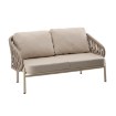 Chomik Набір алюмінієвих меблів (диван + 2 крісла + столик) бежевий + бежеві подушки, ATO0418 - Home Club, зображення 9