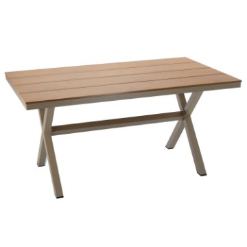 Chomik Алюминиевый садовый стол, бежевый, 150 x 90 x 74 см, ATO0364 - Home Club