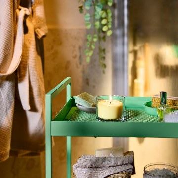 ІКЕА Ароматична свічка в склі LOTSFÅGEL, 406.084.40 - Home Club