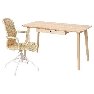 ИКЕА Письменный стол и стул LISABO ЛИСАБО / STIGBYGEL, 196.178.99 - Home Club
