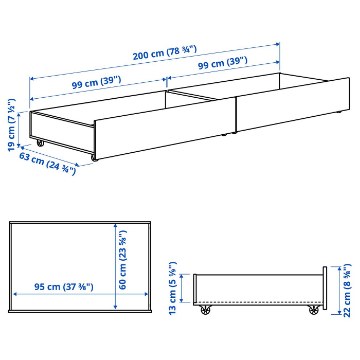 ИКЕА Контейнер для постельного белья GULLABERG, 106.082.05 - Home Club