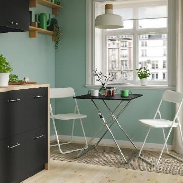ИКЕА Стол и 2 складных стула GUNDE ГУНДЕ / VIHALS, 196.265.68 - Home Club