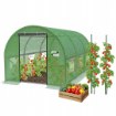Garden Line 3-сегментний садовий тунель із плівки, зелений, 4 x 2,5 x 2 м, TUN5583 - Home Club