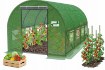 Garden Line 4-секционный садовый пленковый туннель, зеленый, 6 x 3 x 2 м, TUN5613 - Home Club