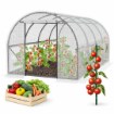 Garden Line 4-секционный белый садовый туннель из полиэтилена 6 x 3 x 2 м, TUN5214 - Home Club
