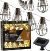 Garden Line Сонячна гірлянда для саду, довжина 2 + 1,8 м, Loft, 10 світлодіодів, теплий білий колір, SOL3644 - Home Club, зображення 4