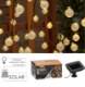 Garden Line Сонячна гірлянда для саду, довжина 2 + 7,35 м, Bubble 50 світлодіодів, теплий білий колір, SOL3767 - Home Club