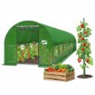 Garden Line 8-сегментный садовый туннель из пленки, 8 x 4 x 2 м, зеленый, TUN3903 - Home Club