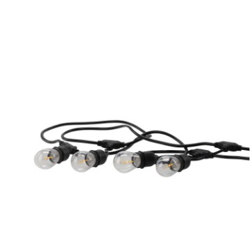 Garden Line Садова гірлянда 230 В, довжина 3 + 7 м, 10 світлодіодів, теплий білий колір, з кріпленнями, SOL1243 - Home Club